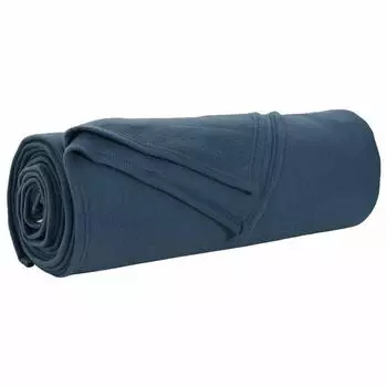 vidaXL &Uuml;berwurfdecke Marineblau 350 x 270 cm Fleece (42017136)