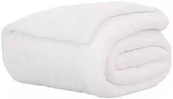 vidaXL &Uuml;berwurfdecke Wei&szlig; 130 x 150 cm Fleece (42016997)
