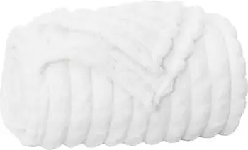 vidaXL &Uuml;berwurfdecke Wei&szlig; 240 x 220 cm Fleece (42016935)