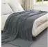 vidaXL Wohndecken 6 pcs Dunkelgrau 220 x 240 cm Fleece (42016799)