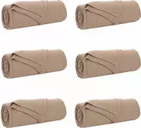 vidaXL Wohndecken 6 pcs Kamel 210 x 140 cm Fleece