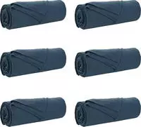 vidaXL Wohndecken 6 pcs Marineblau 210 x 140 cm Fleece