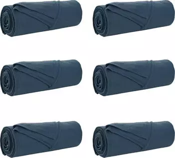 vidaXL Wohndecken 6 pcs Marineblau 210 x 140 cm Fleece (42017146)