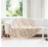 vidaXL Rutschfeste Kunstfell Decke Olite 4 pcs Beige 220 x 240 cm (42021791)