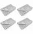 vidaXL Rutschfeste Kunstfell Decke Olite 4 pcs Grau 150 x 220 cm (42021814)