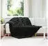 vidaXL Rutschfeste Kunstfell Decke Olite 4 pcs Schwarz 150 x 220 cm (42021838)