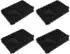 vidaXL Rutschfeste Kunstfell Decke Olite 4 pcs Schwarz 150 x 220 cm (42021838)