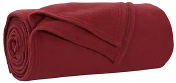 vidaXL &Uuml;berwurfdecke Bordeauxrot 200 x 150 cm Fleece (42017030)