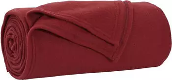 vidaXL &Uuml;berwurfdecke Bordeauxrot 270 x 240 cm Fleece (42017032)