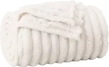 vidaXL &Uuml;berwurfdecke Creme 200 x 150 cm Fleece (42016854)
