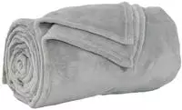 vidaXL &Uuml;berwurfdecke Grau 130 x 150 cm Fleece