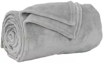 vidaXL &Uuml;berwurfdecke Grau 130 x 150 cm Fleece (42016769)