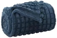 vidaXL &Uuml;berwurfdecke Marineblau 150 x 130 cm Fleece