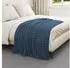 vidaXL Überwurfdecke Marineblau 150 x 130 cm Fleece (42016925)