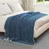 vidaXL Überwurfdecke Marineblau 150 x 200 cm Fleece (42016990)