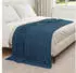 vidaXL Überwurfdecke Marineblau 210 x 140 cm Fleece (42017134)