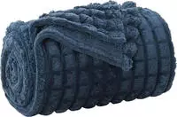 vidaXL &Uuml;berwurfdecke Marineblau 270 x 240 cm Fleece