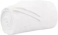 vidaXL &Uuml;berwurfdecke Wei&szlig; 240 x 270 cm Fleece