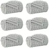 vidaXL Wohndecken 6 pcs Grau 150 x 130 cm Fleece