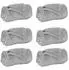 vidaXL Wohndecken 6 pcs Grau 240 x 270 cm Fleece (42016804)
