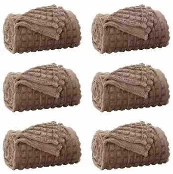 vidaXL Wohndecken 6 pcs Kamel 150 x 130 cm Fleece (42016945)