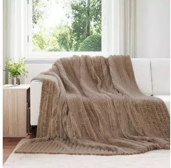 vidaXL Wohndecken 6 pcs Kamel 270 x 240 cm Fleece (42016872)