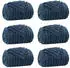vidaXL Wohndecken 6 pcs Marineblau 200 x 150 cm Fleece (42016882)