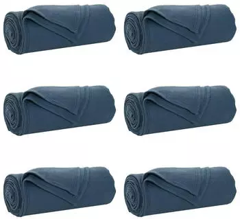 vidaXL Wohndecken 6 pcs Marineblau 270 x 240 cm Fleece (42017064)