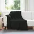 vidaXL Wohndecken 6 pcs Schwarz 200 x 150 cm Fleece (42017066)