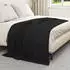 vidaXL Wohndecken 6 pcs Schwarz 200 x 150 cm Fleece (42017066)