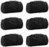 vidaXL Wohndecken 6 pcs Schwarz 200 x 150 cm Fleece (42016962)