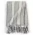 vidaXL Überwurf Baumwolle Streifen 160x210 cm Grau und Weiß (245328)