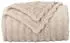 vidaXL Überwurfdecke Beige 240 x 220 cm Fleece (42016823)