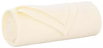 vidaXL &Uuml;berwurfdecke Creme 170 x 130 cm Fleece (42017033)