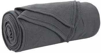 vidaXL &Uuml;berwurfdecke Dunkelgrau 170 x 130 cm Fleece (42017013)