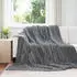 vidaXL Überwurfdecke Dunkelgrau 270 x 240 cm Fleece (42016832)