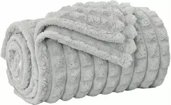 vidaXL &Uuml;berwurfdecke Grau 200 x 150 cm Fleece (42016922)