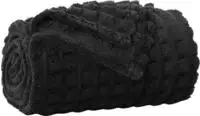 vidaXL &Uuml;berwurfdecke Schwarz 240 x 220 cm Fleece