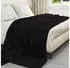 vidaXL Überwurfdecke Schwarz 270 x 240 cm Fleece (42016844)