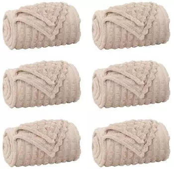 vidaXL Wohndecken 6 pcs Beige 150 x 130 cm Fleece (42016941)