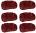 vidaXL Wohndecken 6 pcs Bordeauxrot 130 x 150 cm Fleece (42016817)