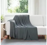 vidaXL Wohndecken 6 pcs Dunkelgrau 200 x 150 cm Fleece