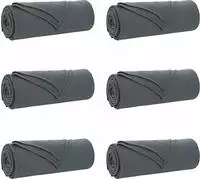 vidaXL Wohndecken 6 pcs Dunkelgrau 210 x 140 cm Fleece