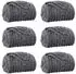 vidaXL Wohndecken 6 pcs Dunkelgrau 240 x 220 cm Fleece (42016951)