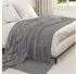 vidaXL Wohndecken 6 pcs Dunkelgrau 240 x 220 cm Fleece (42016951)