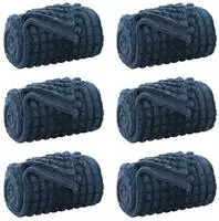 vidaXL Wohndecken 6 pcs Marineblau 200 x 150 cm Fleece