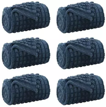vidaXL Wohndecken 6 pcs Marineblau 200 x 150 cm Fleece (42016958)