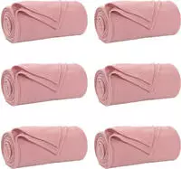 vidaXL Wohndecken 6 pcs Rosa 200 x 150 cm Fleece
