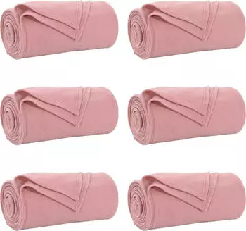 vidaXL Wohndecken 6 pcs Rosa 200 x 150 cm Fleece (42017082)