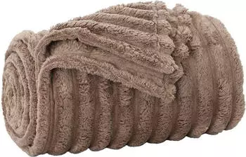 vidaXL &Uuml;berwurfdecke Kamel 150 x 130 cm Fleece (42016825)